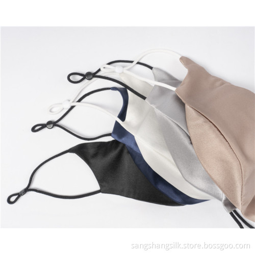 100% silk face mask fashionable custom face cover
